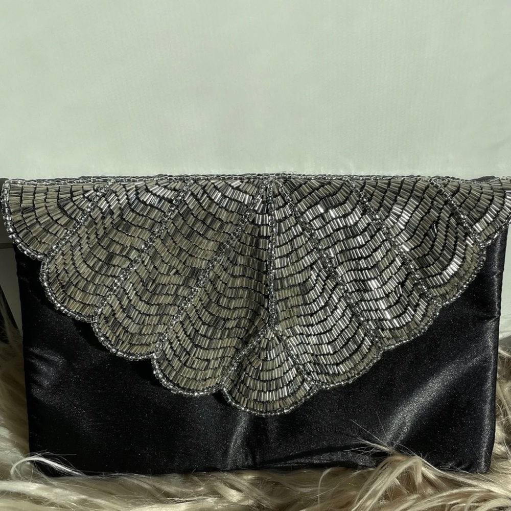 Boohoo embellished clutch